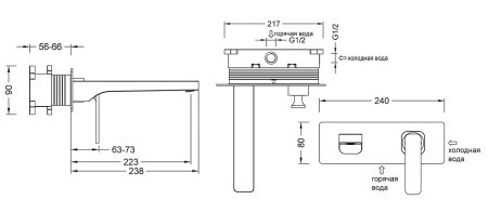 Смеситель Timo Torne 4371/00-16SM для раковины, с внутренней частью, хром/белый 