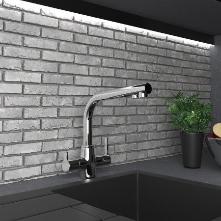 Смеситель для кухни Paini Arena 92CR6433VEB90DAKM Хром 