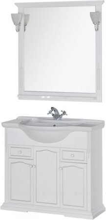 Зеркало Aquanet Тулуза 90 белый 