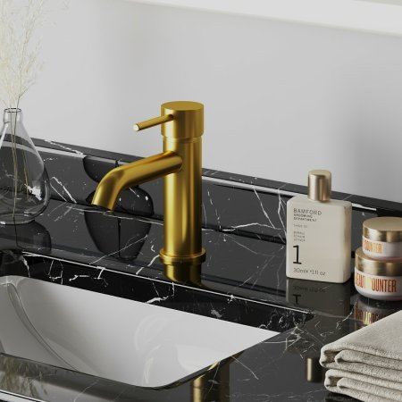 Смеситель для раковины Paini Cox 78PJ205O Золото матовое 