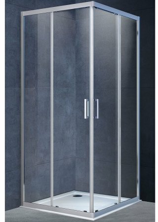 Душевой уголок Vincea Alpha 80x80 VSS-3AL800CL профиль Хром стекло прозрачное 
