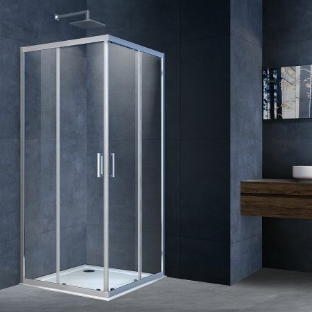 Душевой уголок Vincea Alpha 80x80 VSS-3AL800CL профиль Хром стекло прозрачное 