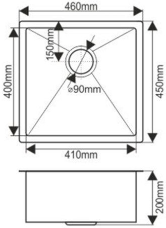 Кухонная мойка Melana Profline D4645HB Графит 