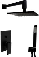 Душевая система Paffoni Elle KITEL015NOKING Черная матовая