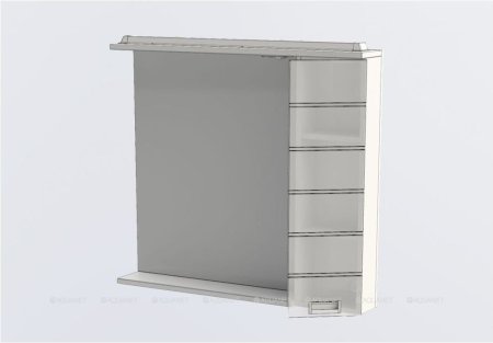 Зеркало-шкаф Aquanet Сити 100 венге 