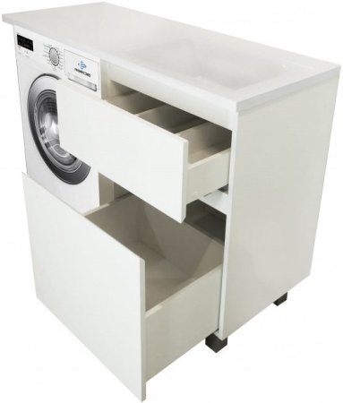 Тумба с раковиной Эстет Dallas Luxe 140 напольная, 2 ящика, R 