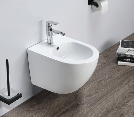 Биде Azario Grado AZ-0046-BW SP подвесное Белое 