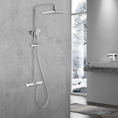 Душевая система Vincea Next VSFS-1N1TCH с термостатом Хром 