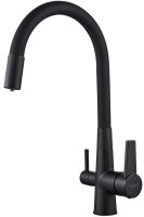 Смеситель для кухни с подключением фильтра для воды D-Lin D159317-4A, черный