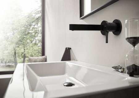 Смеситель Hansgrohe Finoris 76051670 для раковины, черный матовый 