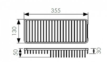 Полка корзина Kaiser KH-5050 Хром 