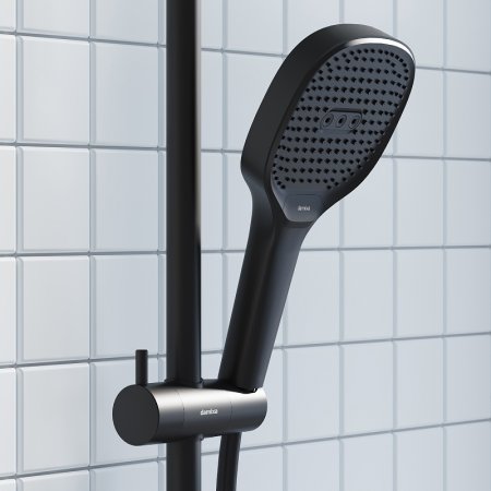 Душевая система Damixa Merkur 940730300 Черная матовая 