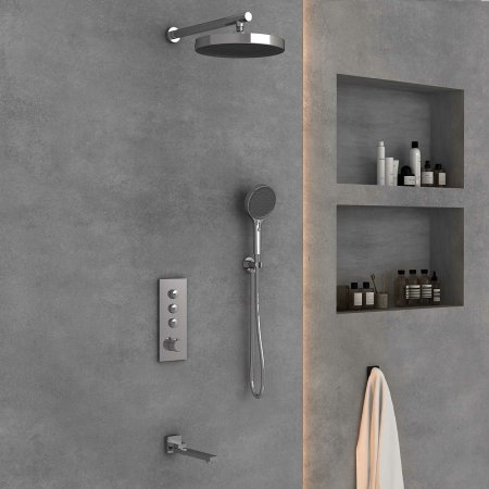 Душевая система Vincea Inspire VSFW-433TI2CH с термостатом Хром 