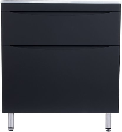 Тумба под раковину Style Line Бергамо 80 СС-00002313 Черная антискрейч 