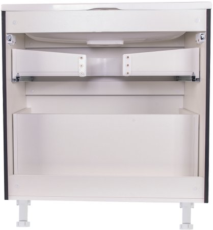 Тумба под раковину Style Line Бергамо 80 СС-00002313 Черная антискрейч 