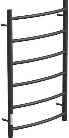Электрический полотенцесушитель Point Афина PN04758B П6 500x800 диммер слева Черный 