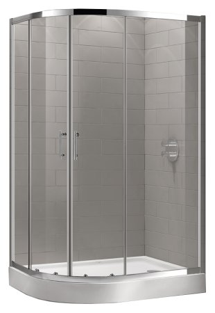 Душевой уголок Cezares ECO-O-RH-2-100/80-C-Cr стекло прозрачное + душевой трап 