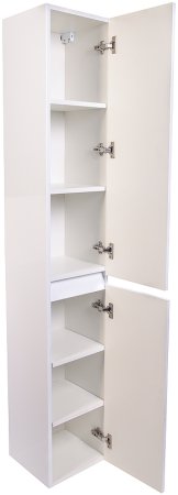 Шкаф пенал Style Line Даллас Люкс Plus 30 СС-00002235 Белый глянец 