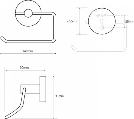 Держатель туалетной бумаги Bemeta Omega 104112042 