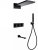 Душевая система Abber Daheim AF8253B с термостатом Черная матовая 