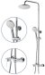 Душевая система FASHUN A2451-8, хром/белый 