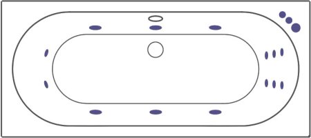 Акриловая ванна Excellent Oceana WAEX.OCE18.SMART 180x80 