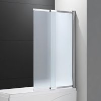 Шторка на ванну Cezares Slider VF-11-100/150-P-Cr стекло рифленое