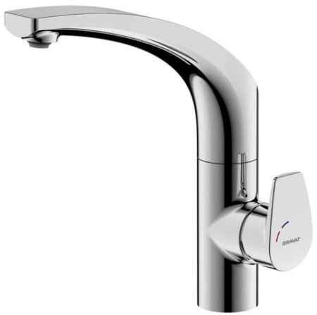 Смеситель для кухни Bravat Nizza F7353387CP-RUS, хром 