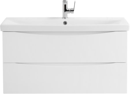 Тумба с раковиной BelBagno MARINO-CER-900-2C-SO-BL-P Bianco Lucido 
