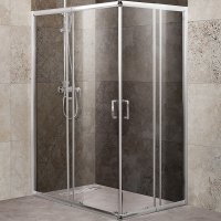 Душевой уголок BelBagno Unique 115х90 UNIQUE-AH-2-100/115-75/90-C-Cr профиль Хром стекло прозрачное