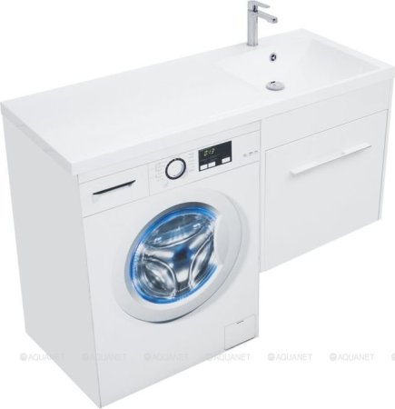 Тумба с раковиной Aquanet Августа 120 R белый 