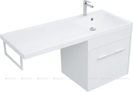 Тумба с раковиной Aquanet Августа 120 R белый 