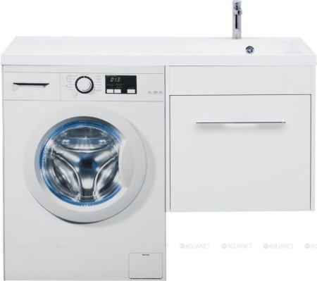 Тумба с раковиной Aquanet Августа 120 R белый 