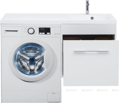 Тумба с раковиной Aquanet Августа 120 R белый 