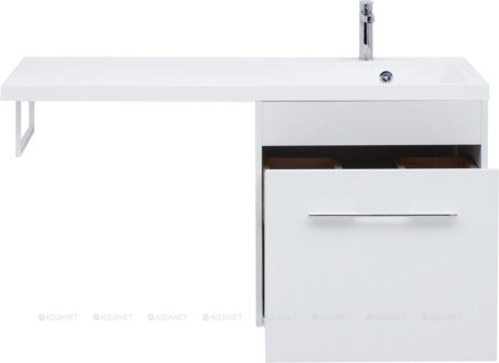 Тумба с раковиной Aquanet Августа 120 R белый 