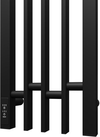 Полотенцесушитель электрический Point Фрея PN20738B П2 180x800 диммер слева, черный 