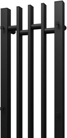 Полотенцесушитель электрический Point Фрея PN20738B П2 180x800 диммер слева, черный 