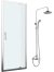 Душевая дверь в нишу WasserKRAFT Berkel 48P04 90 см с душевой стойкой и смесителем 