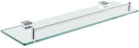 Полка стеклянная Rose RG1719, хром