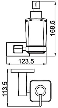 Дозатор для жидкого мыла Gappo G0727 Хром 