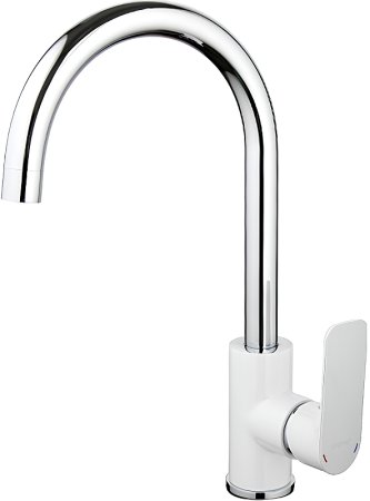 Смеситель для кухни Gappo G48 G4048 Белый Хром 