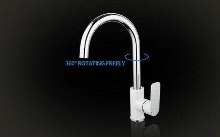 Смеситель для кухни Gappo G48 G4048 Белый Хром 