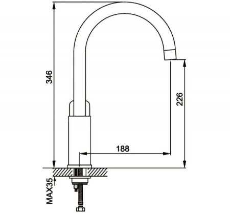 Смеситель для кухни Gappo G48 G4048 Белый Хром 