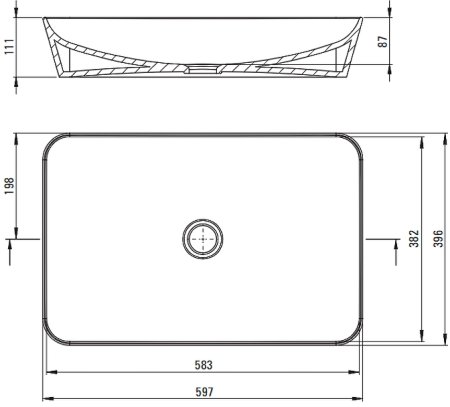 Раковина-чаша Deante Tess 60 CDS_6U6S Белая 