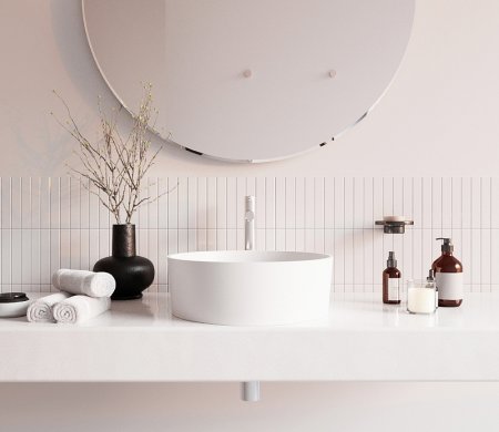 Раковина-чаша Whitecross Agate 40 0701.040040.200 Белая матовая 