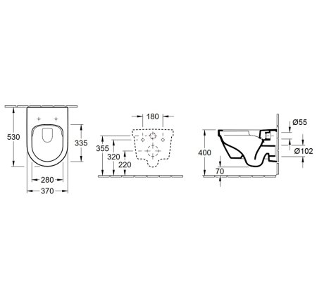 Унитаз подвесной Villeroy & Boch Architectura 4694R0R1 