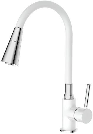 Смеситель для кухни Frap H44-8 F4044-8 Белый Хром 