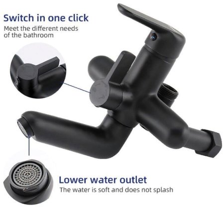 Душевая система Frap H17-6 F2417-6 Черная матовая 