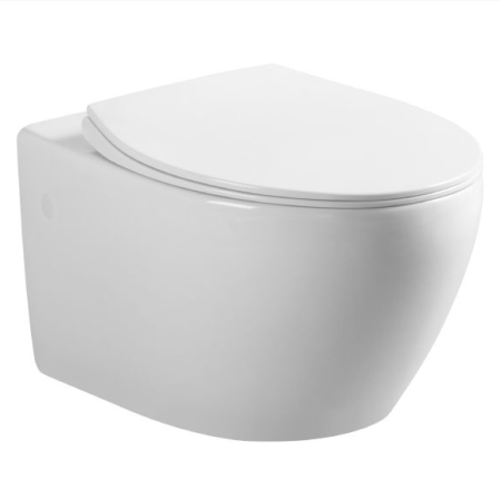 Унитаз подвесной Art&Max Elegant AM9316CHR безободковый Белый 