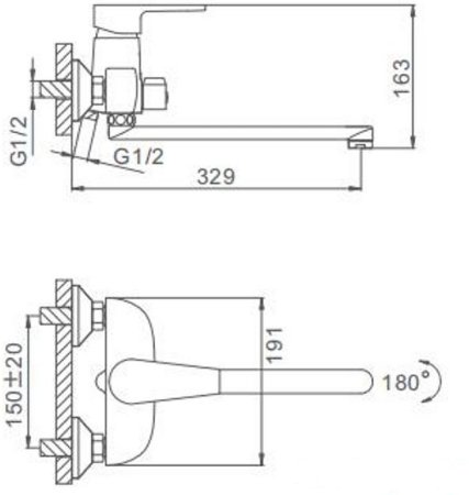Смеситель для ванны Frap H30-4 F2230-4 универсальный Бронза 